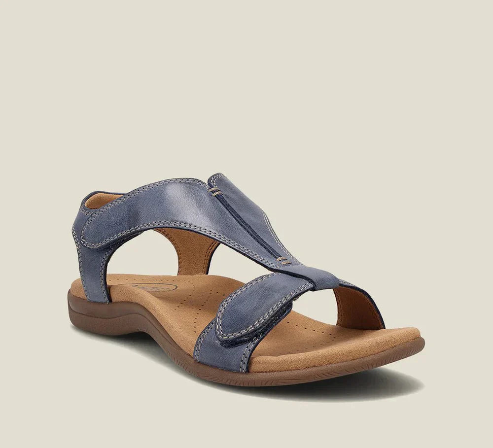 Sandales Lara confortables à fermetures réglables – Noir – NuaBy