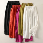 Amalia™ | Pantalón fluido de algodón y lino