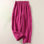 Amalia™ | Pantalón fluido de algodón y lino