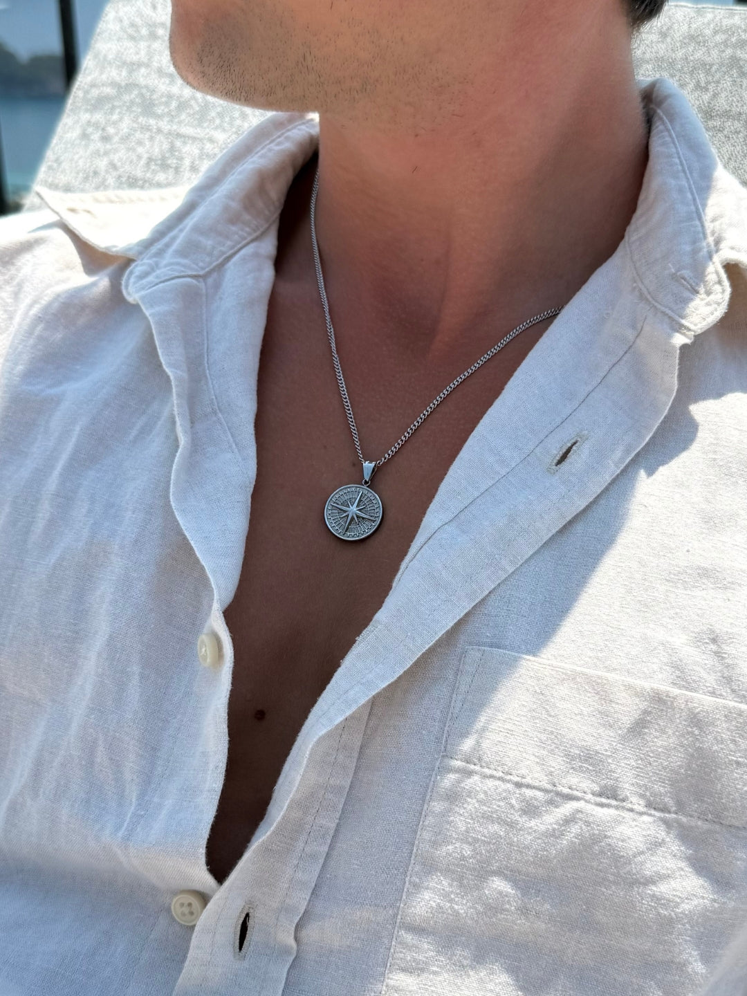 Collar Compass | Plata