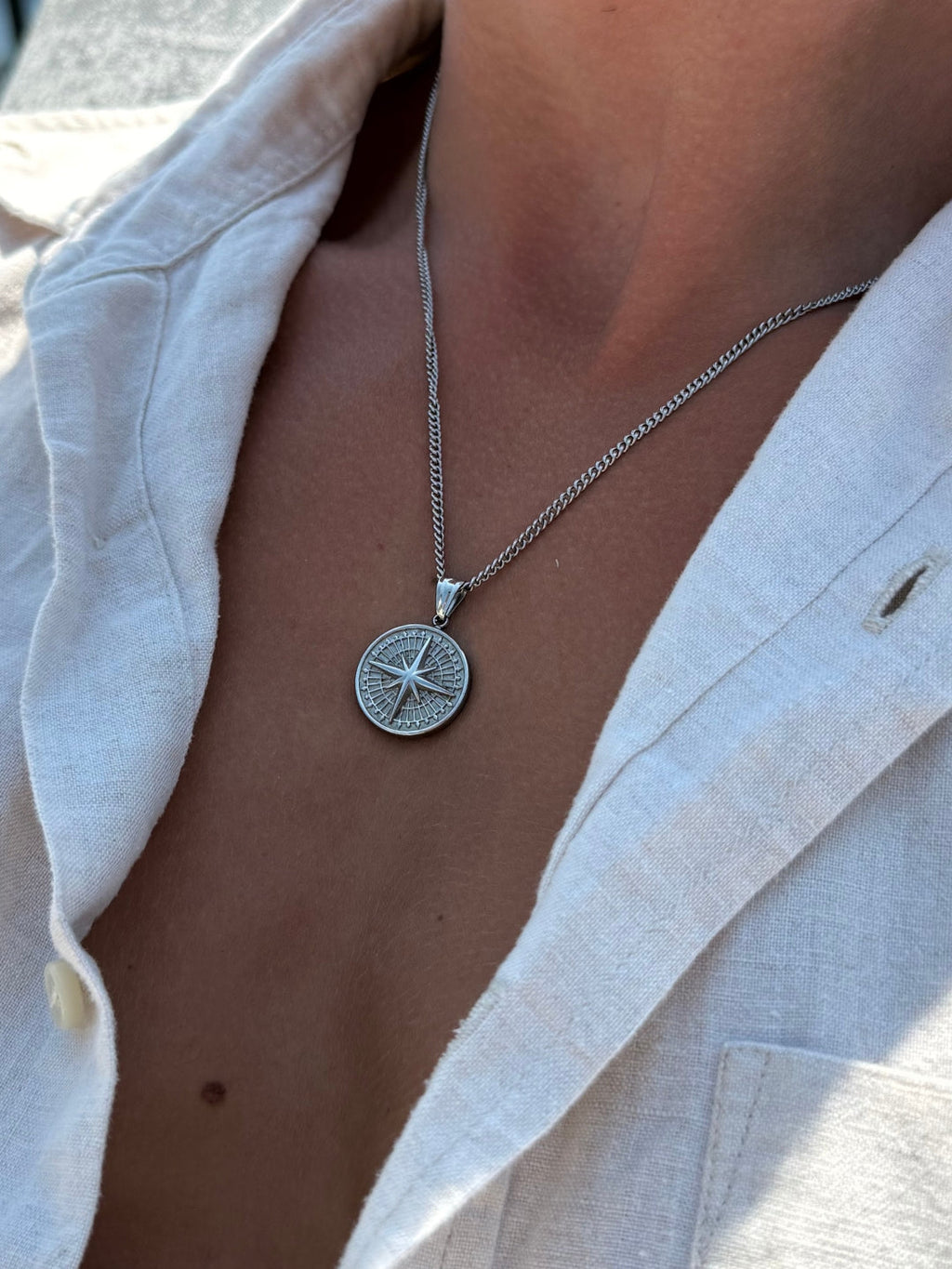 Collar Compass | Plata