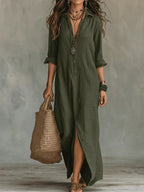 Willow | Vestido maxi con silueta favorecedora