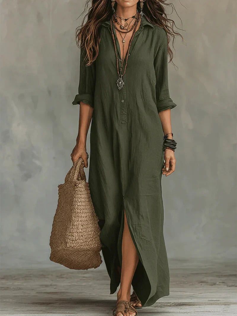 Willow | Vestido maxi con silueta favorecedora