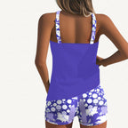 Vera | Tankini floral con short suelto NuaBy - Morado