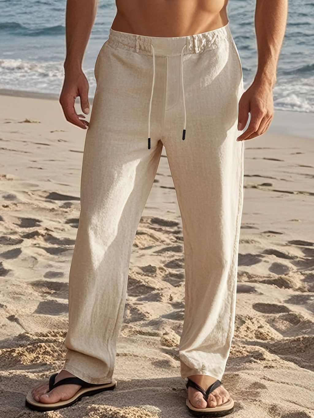 LAURENT MONACO | Pantalon en lin pour homme