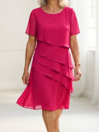 Juliette | Vestido fluido de capas con volantes