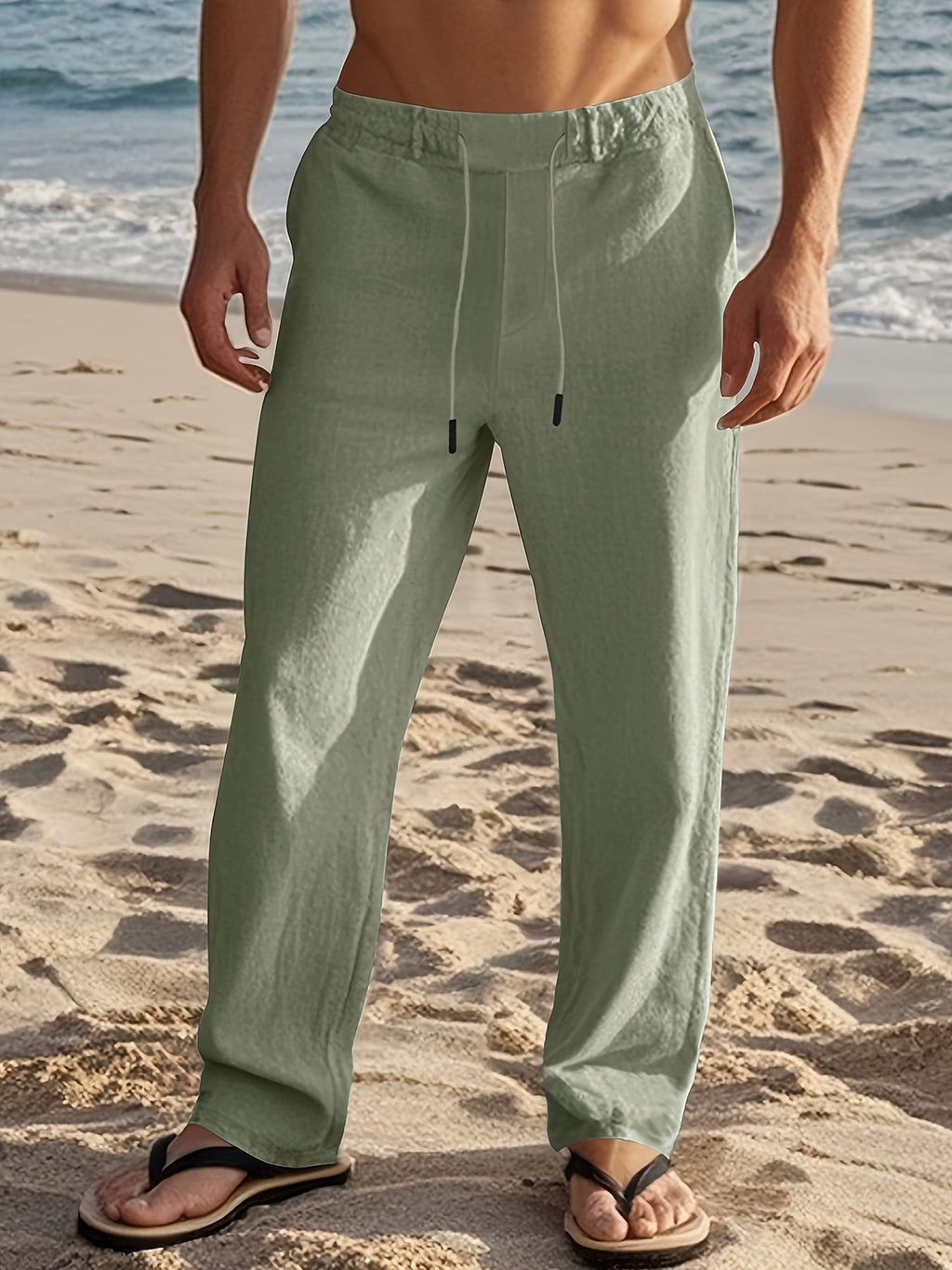 LAURENT MONACO | Pantalon en lin pour homme