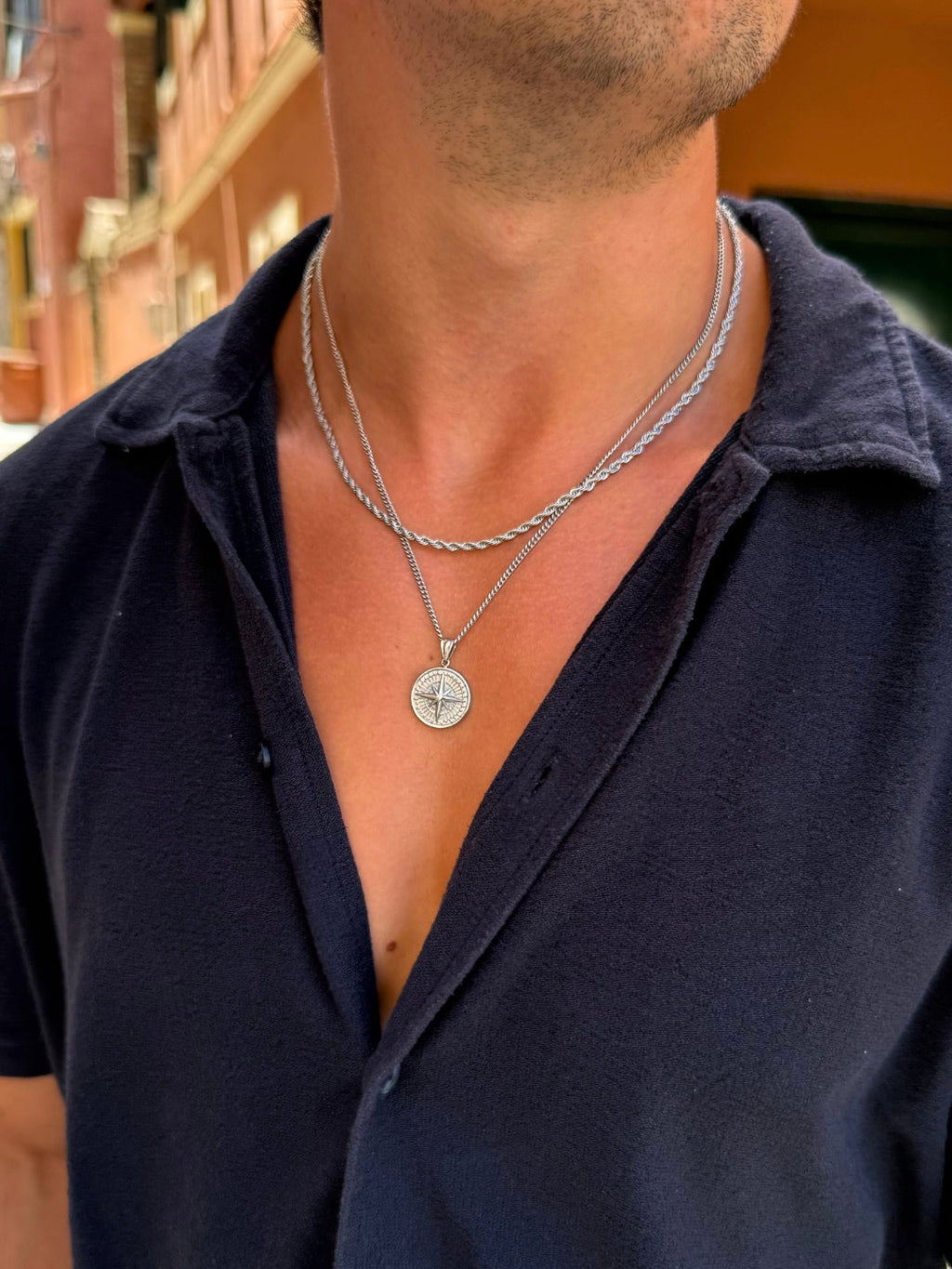 Collar Compass | Plata