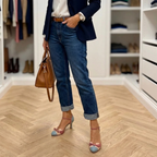 Sandalias vintage ortopédicas Grazia - Azul empolvado