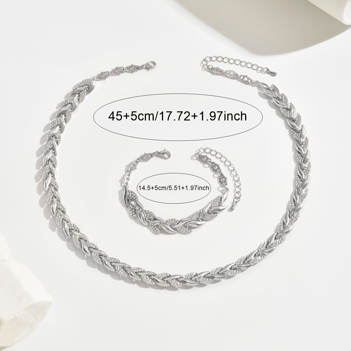 Claudine | Conjunto de collar y pulsera cola de pez - NUABY