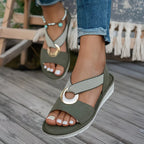 Sandalias Zéphiriane azules con soporte ajustable