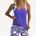Vera | Tankini floral con short suelto NuaBy - Morado