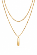 Duo de colliers avec pendentif minimaliste