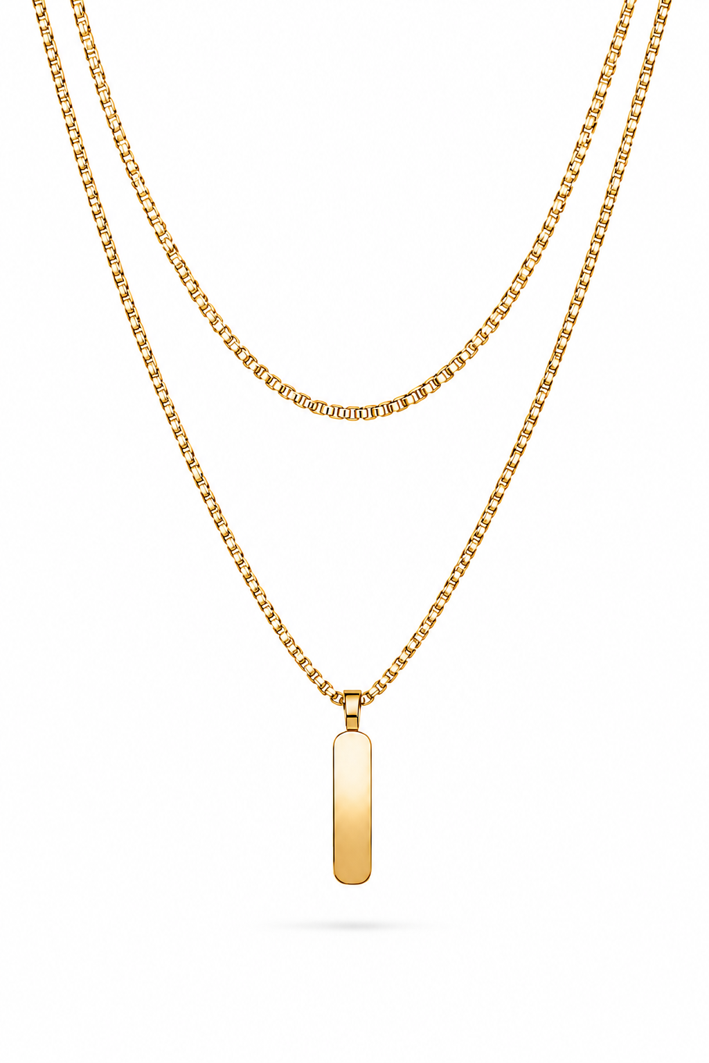 Duo de colliers avec pendentif minimaliste