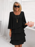 Elise – Elegante vestido vaporoso con volantes