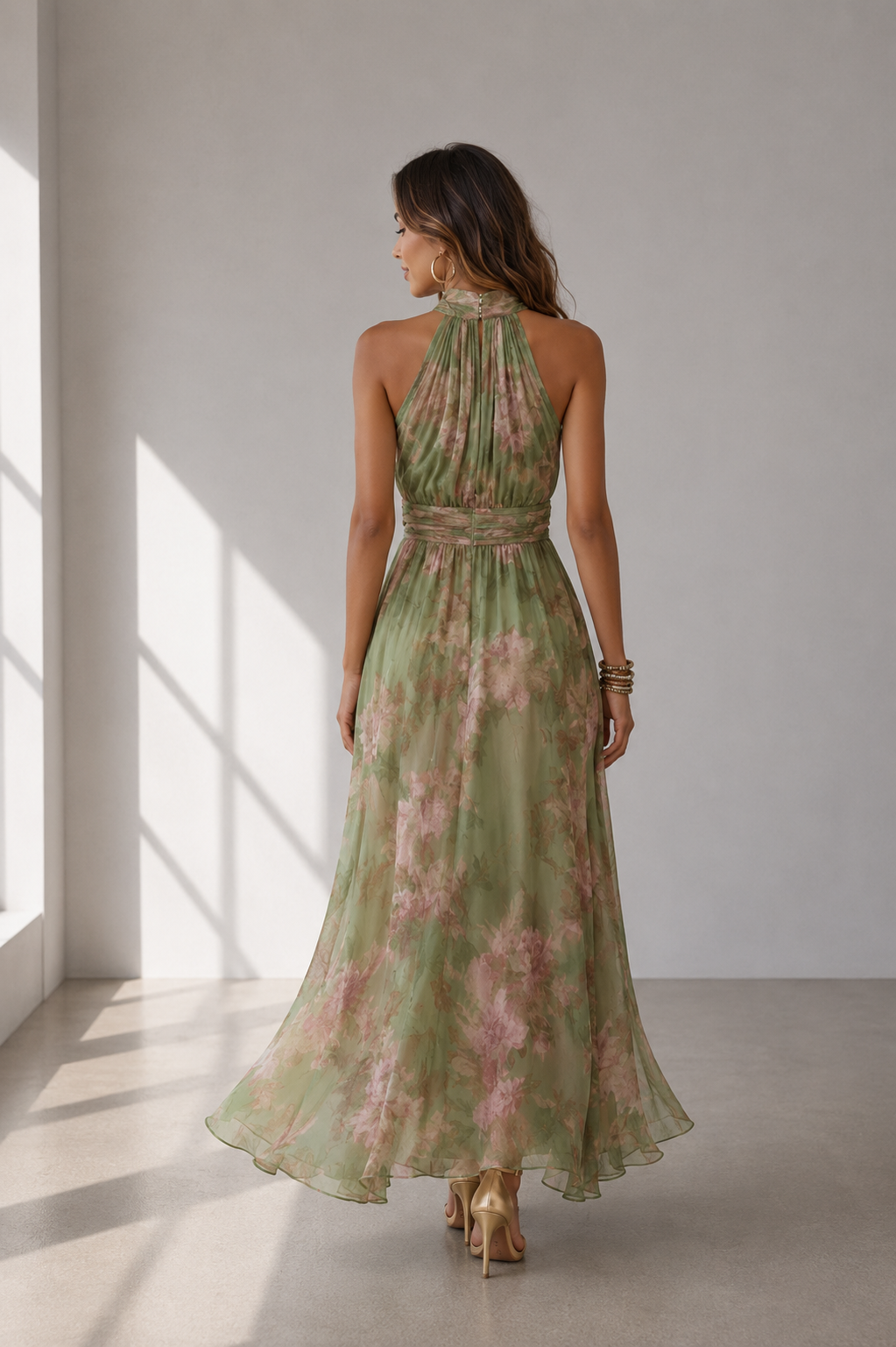 Livia | Vestido largo hartel floral
