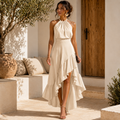 Robe Sara élégante à ourlet asymétrique – NuaBy