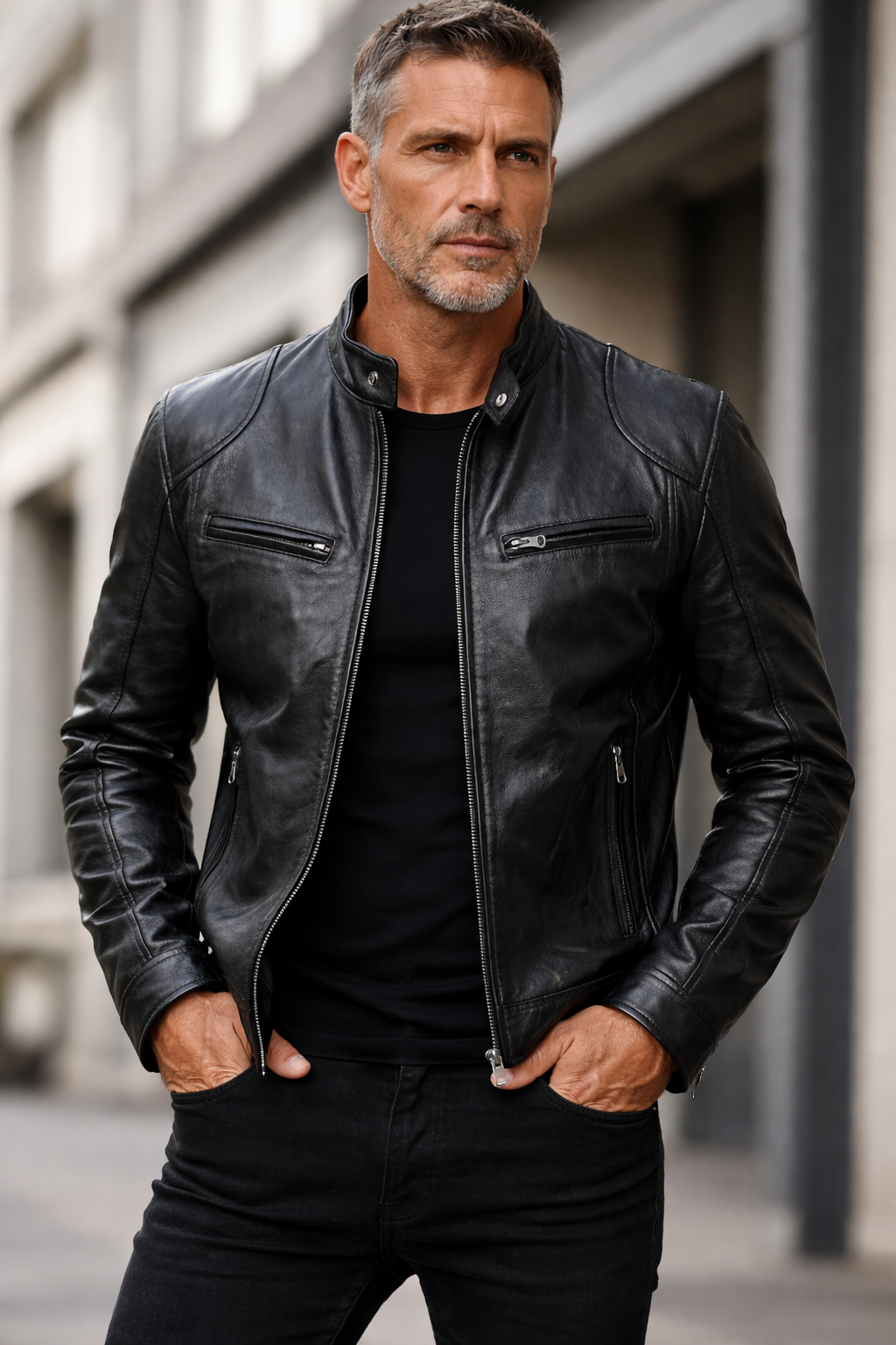 Chaqueta Noir Structure