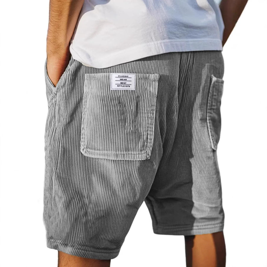 Victor | Short de Terciopelo Chic color Gris talla S - NUABY