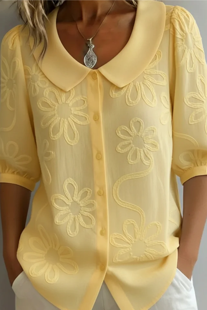 Blusa Fiora Elegante - Amarillo