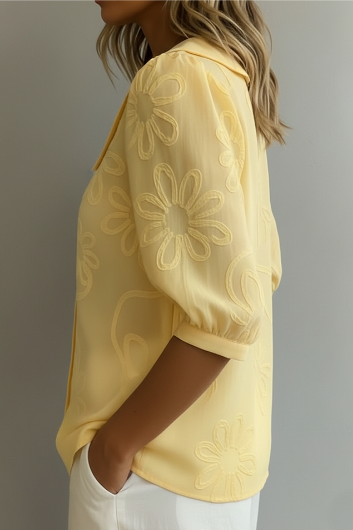 Blusa Fiora Elegante - Amarillo