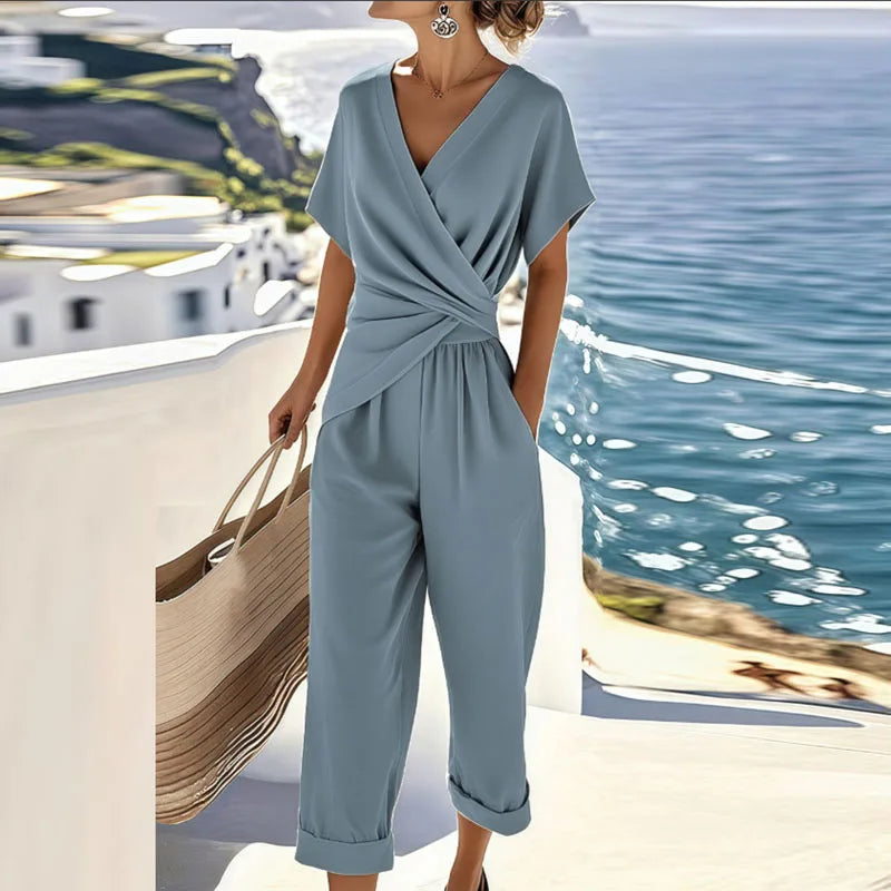 Conjunto Colleen elegante de dos piezas Albaricoque L