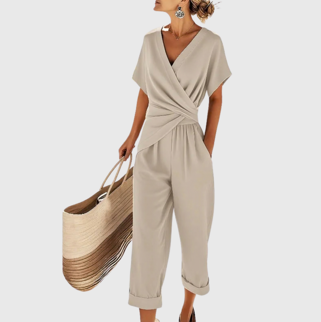 Conjunto Colleen elegante de dos piezas Albaricoque S