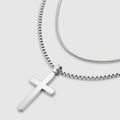 Dúo de collares con cruz clásica