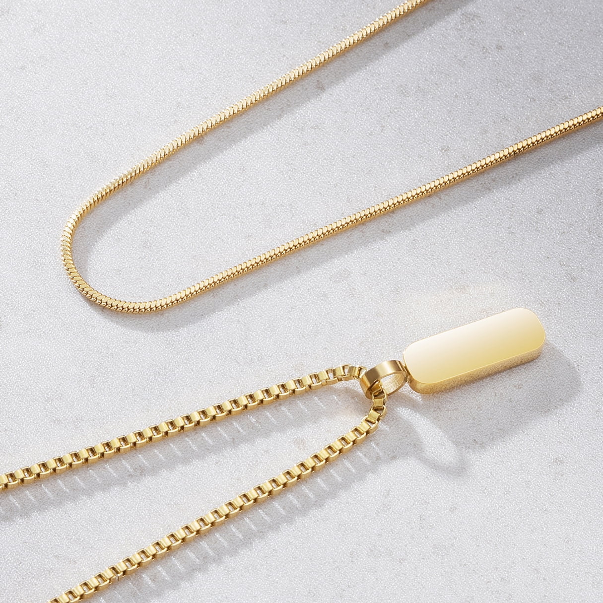 Dúo de Collares con Colgante Minimalista