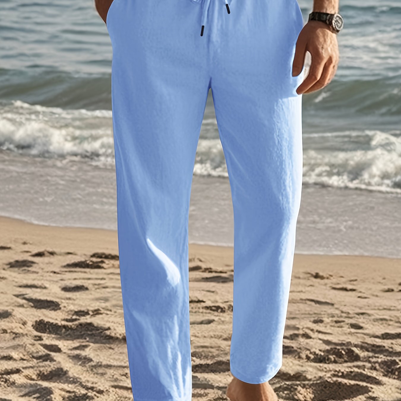 LAURENT MONACO | Pantalon en lin pour homme