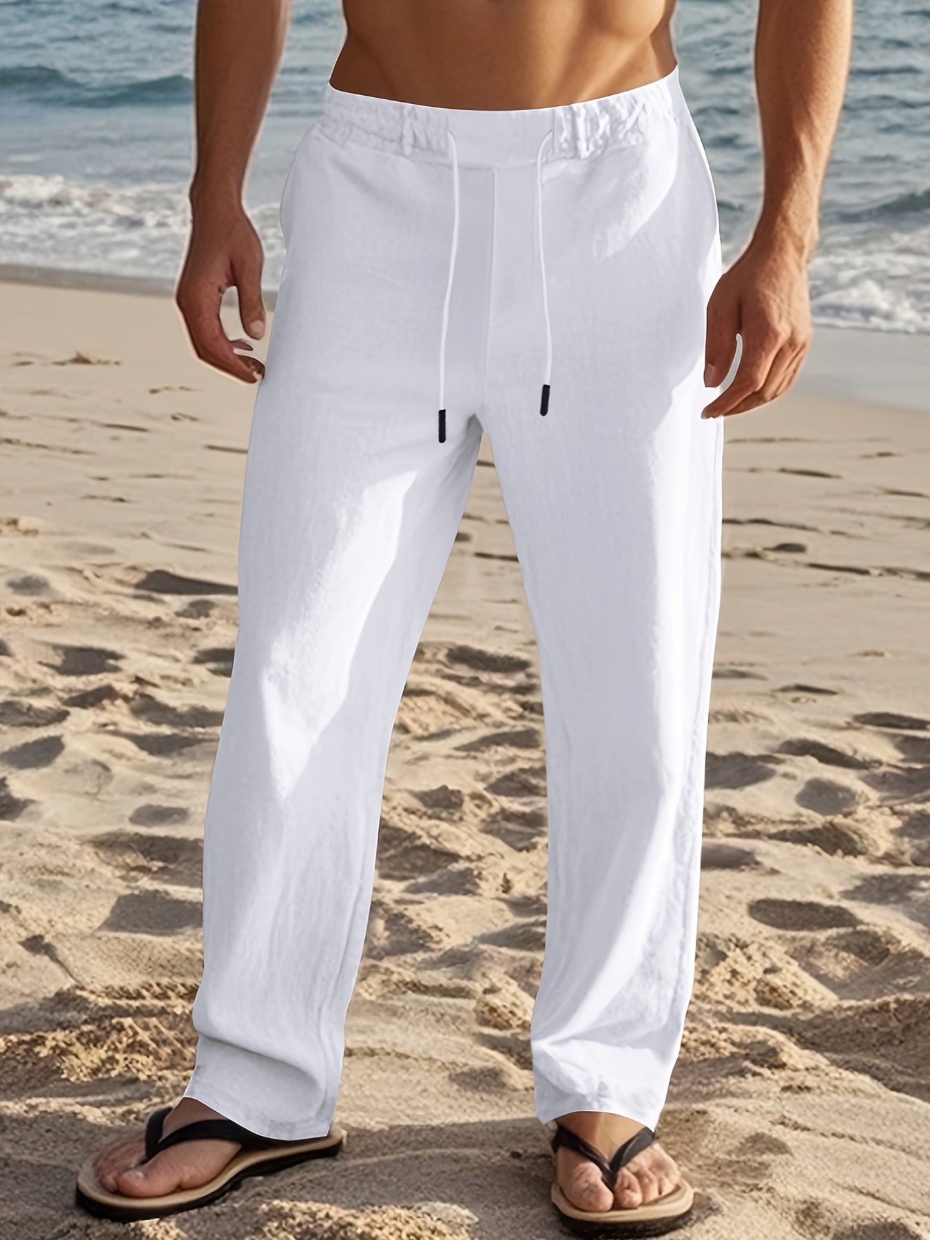 LAURENT MONACO | Pantalon en lin pour homme