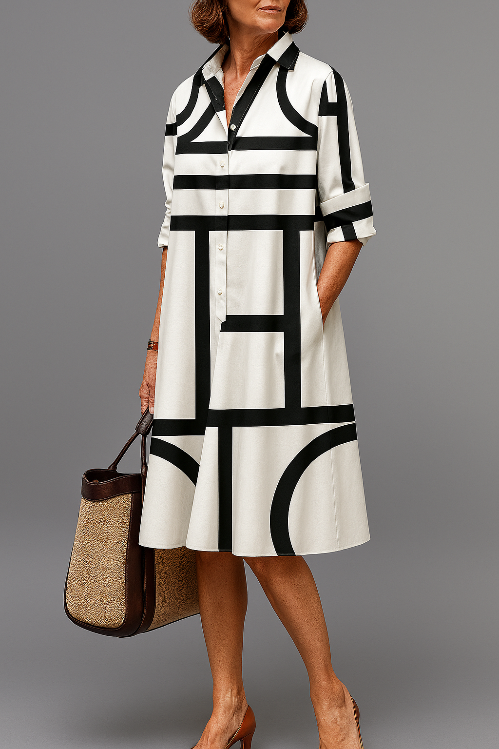Ellie vestido midi elegante y favorecedor