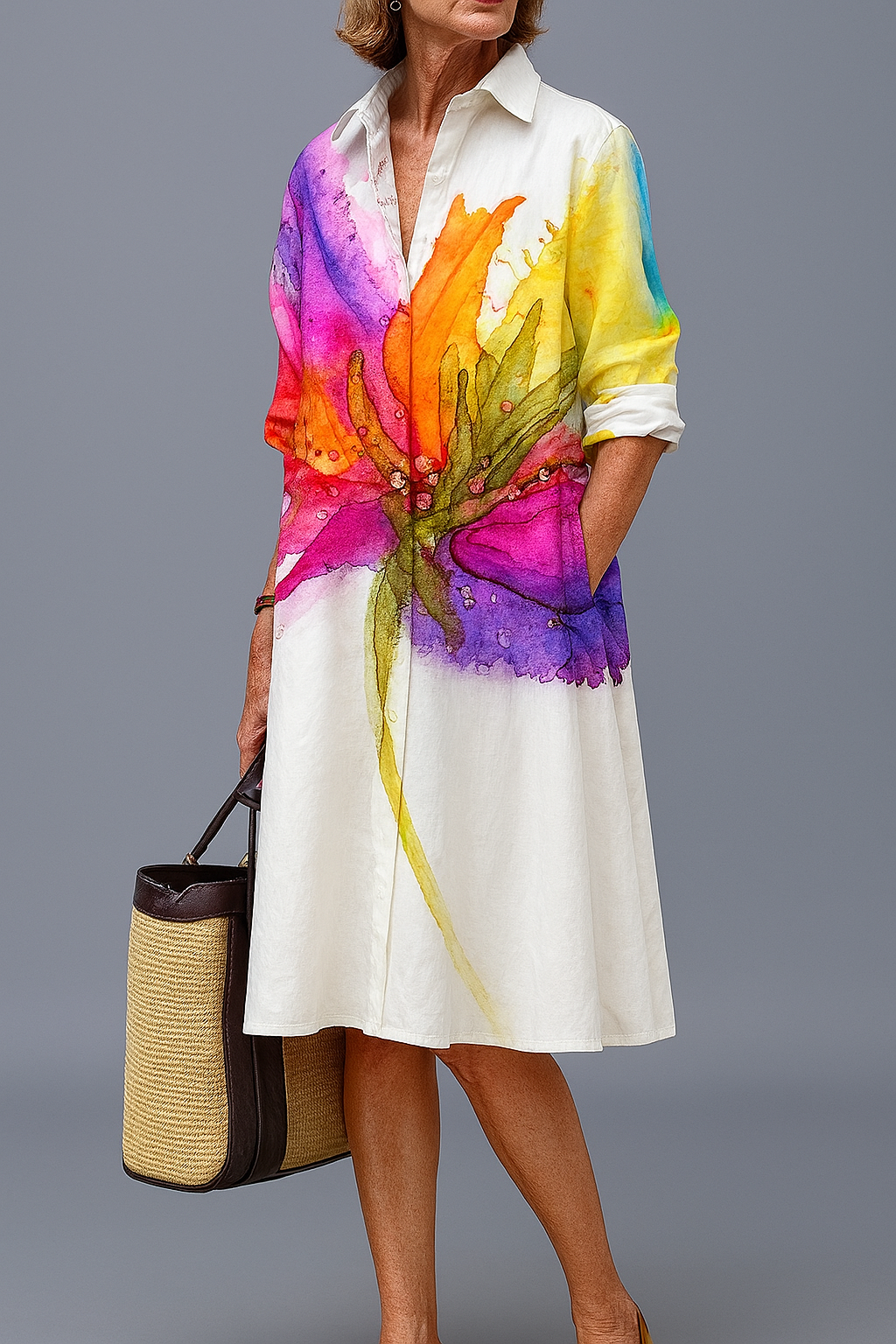 Lydia | Vestido midi elegante y favorecedor