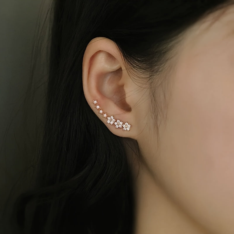 Claudine | Pendientes florales atemporales en Oro