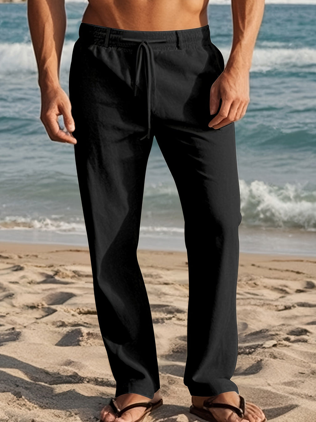 LAURENT MONACO | Pantalon en lin pour homme