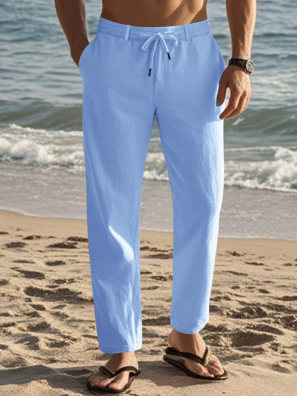LAURENT MONACO | Pantalon en lin pour homme