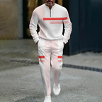 Chándal Lorenzo para hombre de media cremallera con bloques de color