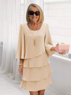 Elise – Elegante vestido vaporoso con volantes
