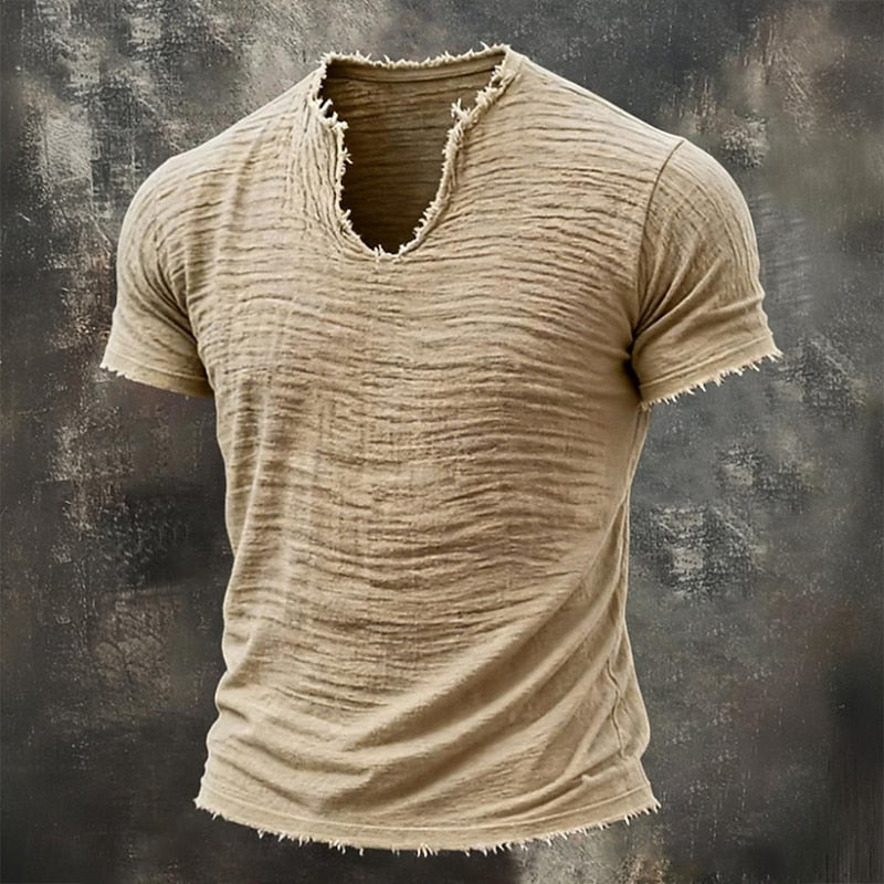 NuaBy | T-shirt vintage à col V